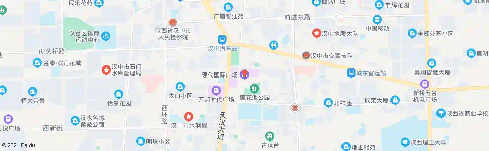 汉中现代国际广场_公交站地图_汉中公交_妙搜公交查询2024