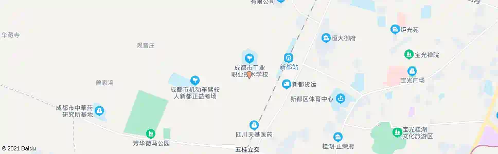 成都成都职业学校前门_公交站地图_成都公交_妙搜公交查询2024