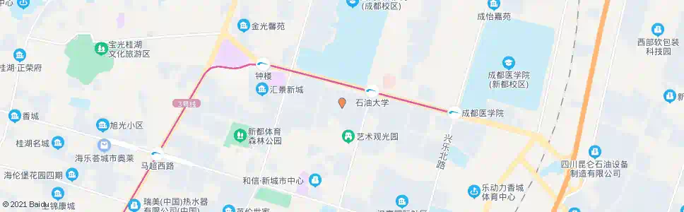 成都橄榄郡_公交站地图_成都公交_妙搜公交查询2024