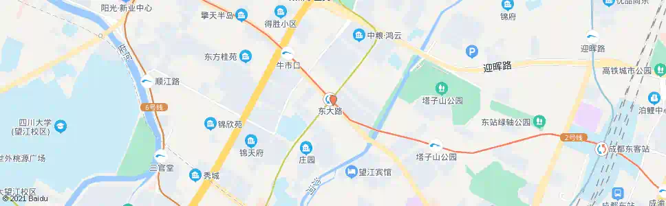 成都东大路站_公交站地图_成都公交_妙搜公交查询2024