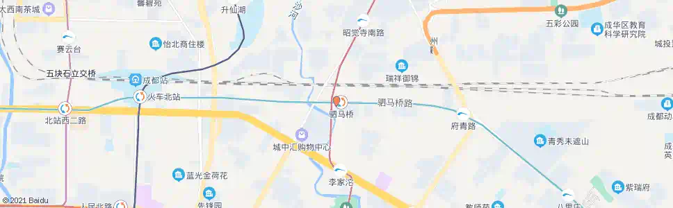 成都地铁驷马桥站_公交站地图_成都公交_妙搜公交查询2024