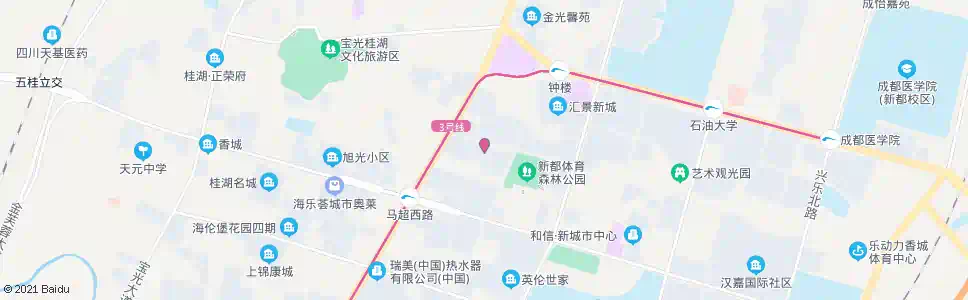 成都金鹏路2站_公交站地图_成都公交_妙搜公交查询2024