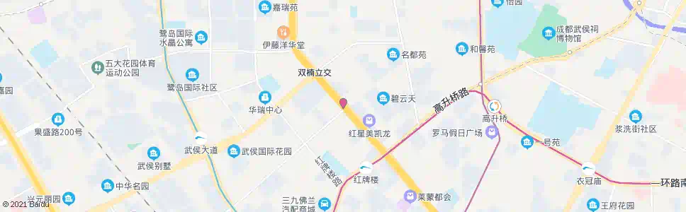 成都红牌楼西_公交站地图_成都公交_妙搜公交查询2024