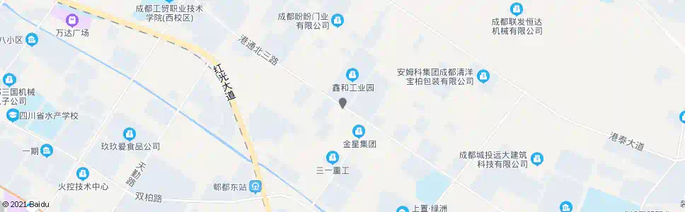 成都港通北三路港北一路口_公交站地图_成都公交_妙搜公交查询2024