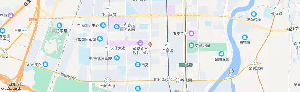 成都益州大道交子大道口_公交站地图_成都公交_妙搜公交查询2024