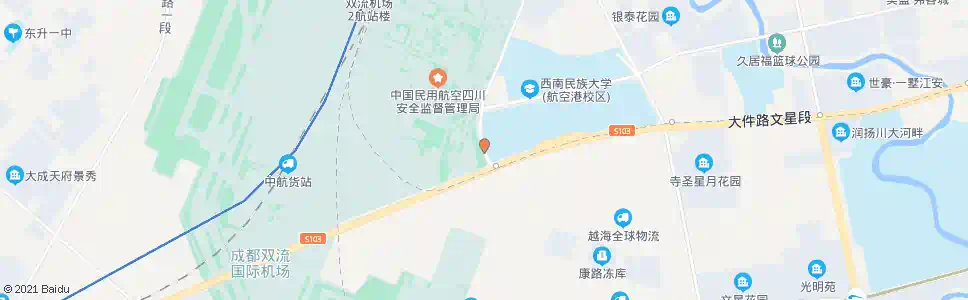 成都机场路大件路口_公交站地图_成都公交_妙搜公交查询2024