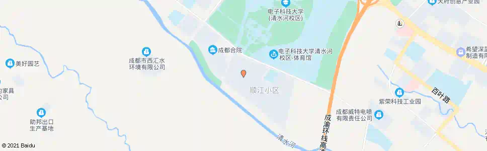 成都顺江小区_公交站地图_成都公交_妙搜公交查询2024