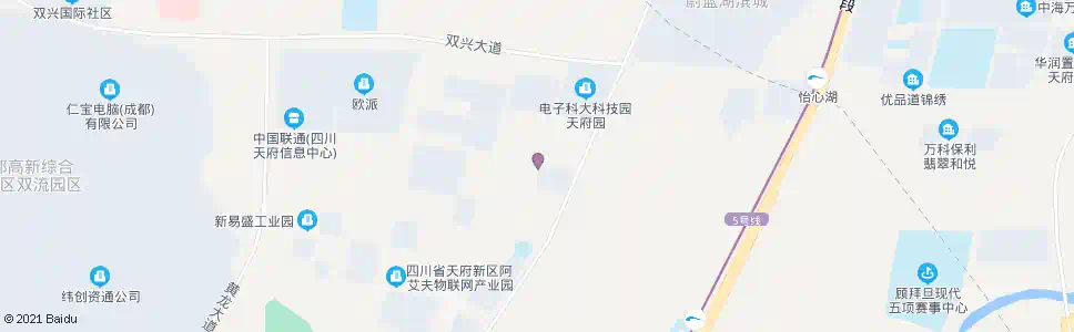 成都感知物联网产业园北门_公交站地图_成都公交_妙搜公交查询2024