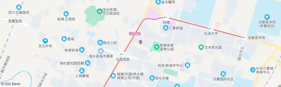 成都金鹏路1站_公交站地图_成都公交_妙搜公交查询2024