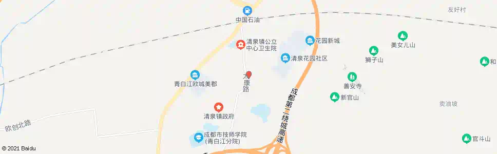 成都清泉_公交站地图_成都公交_妙搜公交查询2024