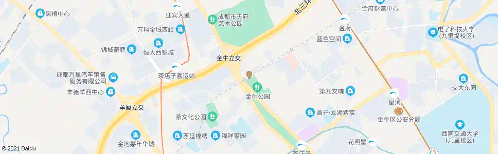 成都金府路茶店子路口_公交站地图_成都公交_妙搜公交查询2024