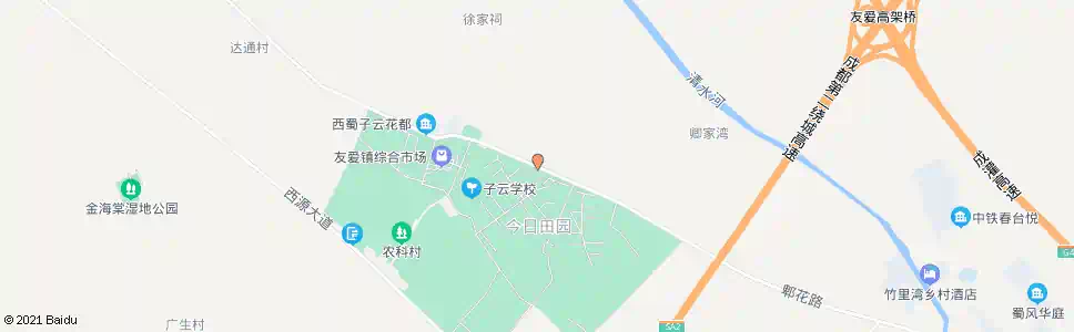 成都友爱镇_公交站地图_成都公交_妙搜公交查询2024