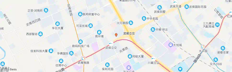 成都武兴一路南_公交站地图_成都公交_妙搜公交查询2024