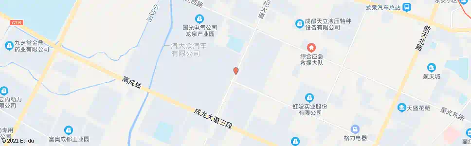 成都一汽大众南大门_公交站地图_成都公交_妙搜公交查询2024