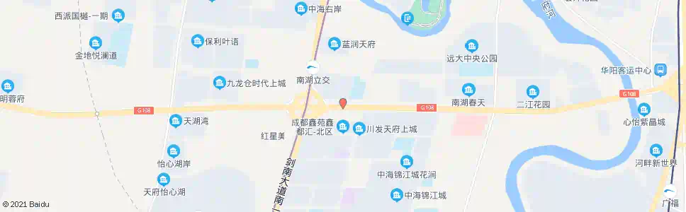 成都南湖立交东_公交站地图_成都公交_妙搜公交查询2024