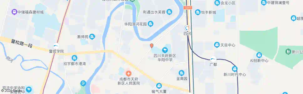 成都华阳中学_公交站地图_成都公交_妙搜公交查询2024