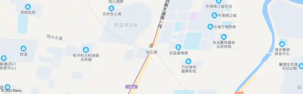 成都怡湖广场_公交站地图_成都公交_妙搜公交查询2024