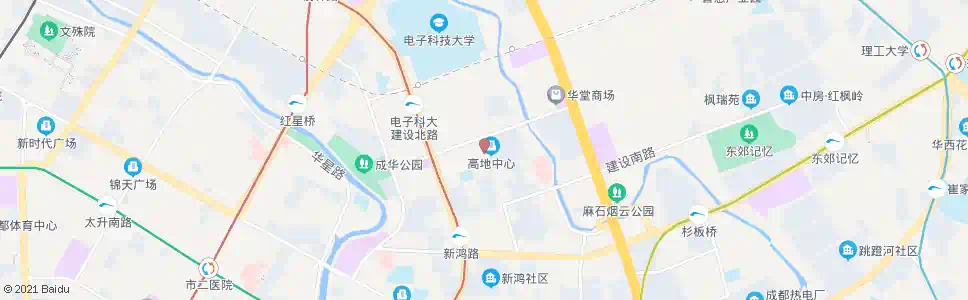 成都建设南新路_公交站地图_成都公交_妙搜公交查询2024