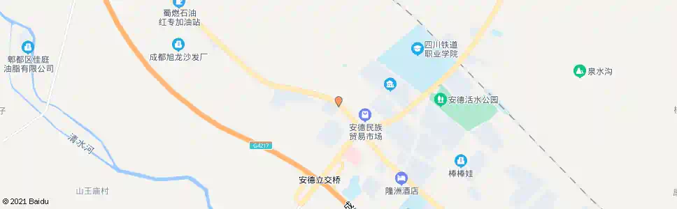 成都丹土地上场口_公交站地图_成都公交_妙搜公交查询2024