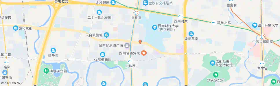 成都光华村街西_公交站地图_成都公交_妙搜公交查询2024