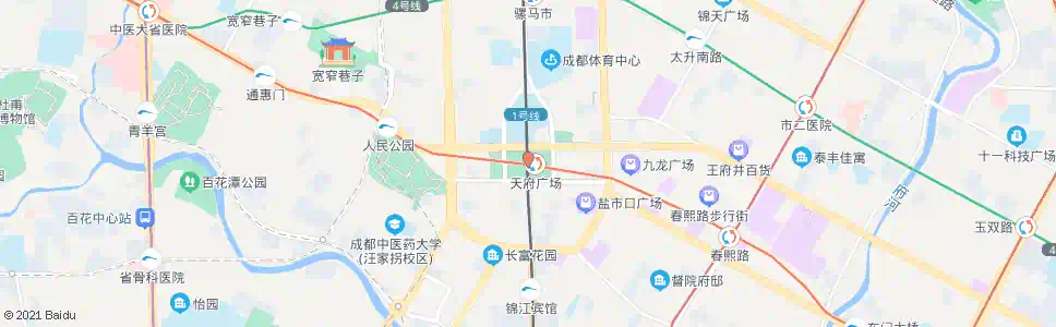 成都锦江路一段南_公交站地图_成都公交_妙搜公交查询2024