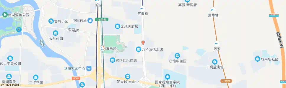 成都梓州大道海洋路口_公交站地图_成都公交_妙搜公交查询2024