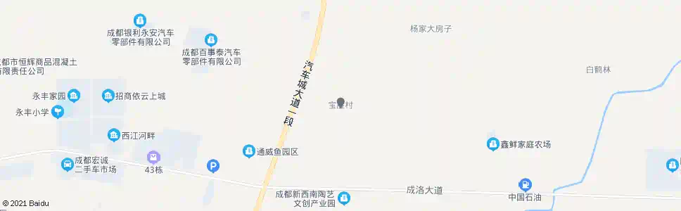 成都宝胜村_公交站地图_成都公交_妙搜公交查询2024