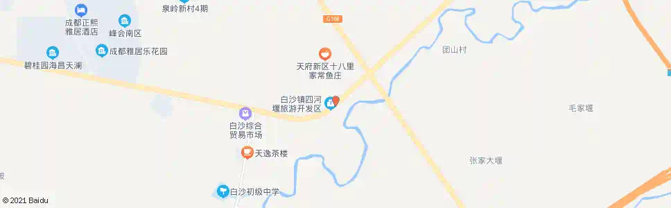 成都四河堰_公交站地图_成都公交_妙搜公交查询2024