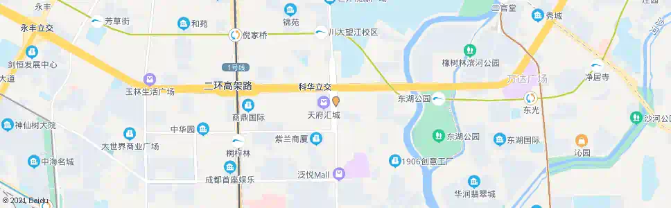 成都科华中路_公交站地图_成都公交_妙搜公交查询2024