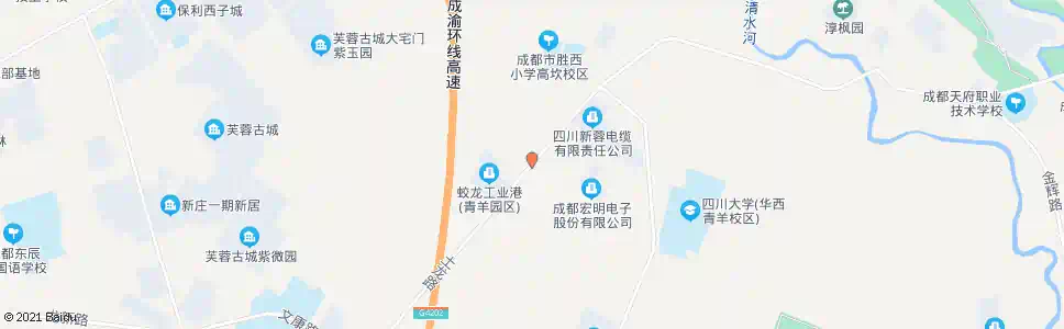 成都大石桥村_公交站地图_成都公交_妙搜公交查询2024