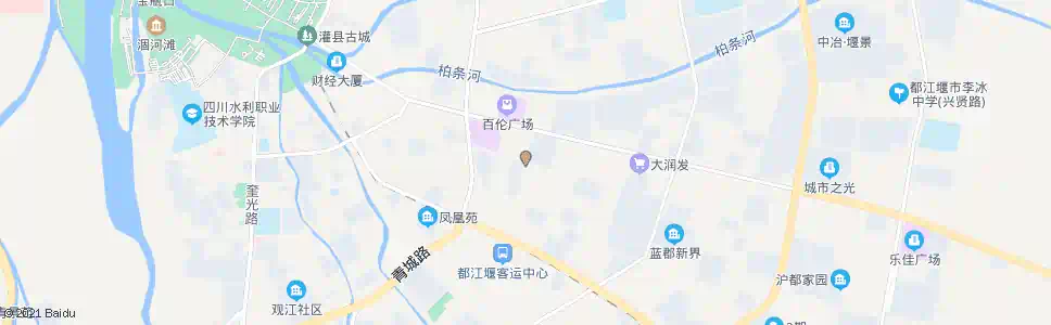 成都都江堰大道新发南路口_公交站地图_成都公交_妙搜公交查询2024