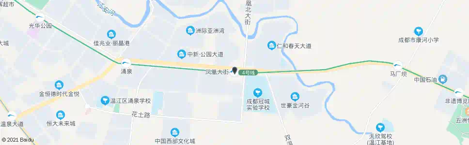 成都地铁凤凰大街站_公交站地图_成都公交_妙搜公交查询2024