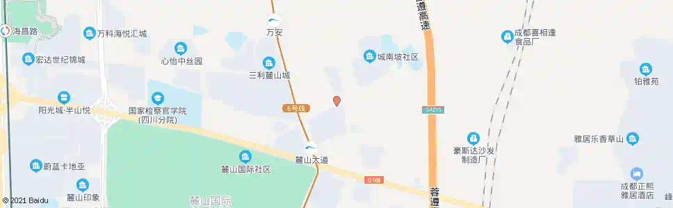 成都万安路西_公交站地图_成都公交_妙搜公交查询2024