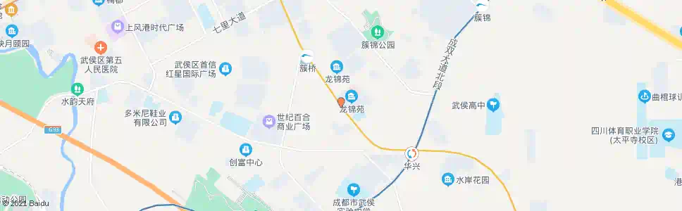 成都簇锦南路_公交站地图_成都公交_妙搜公交查询2024