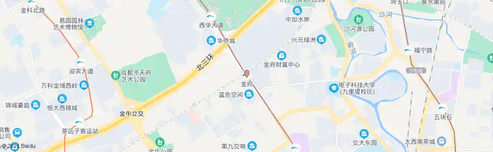 成都金府路口_公交站地图_成都公交_妙搜公交查询2024