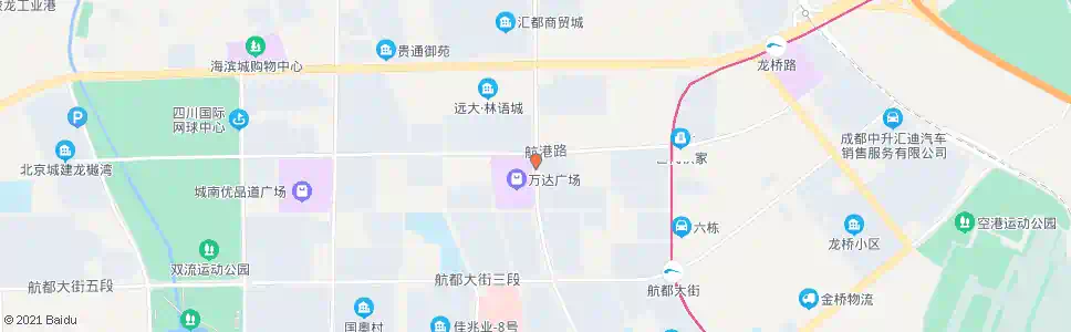 成都星空路航港路口_公交站地图_成都公交_妙搜公交查询2024