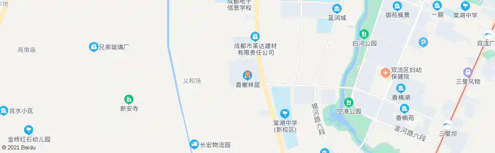 成都香榭林居_公交站地图_成都公交_妙搜公交查询2024