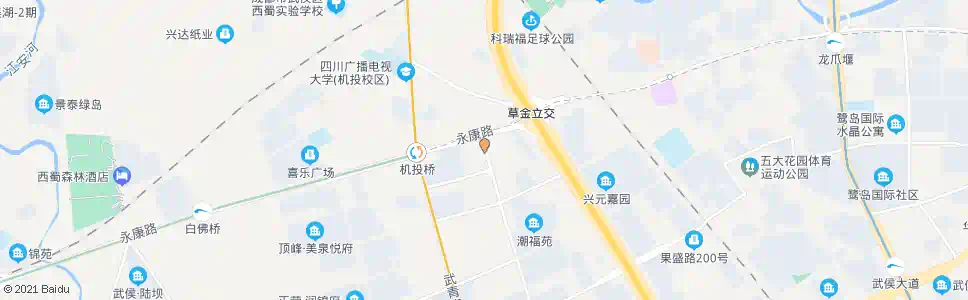 成都潮音大道北_公交站地图_成都公交_妙搜公交查询2024