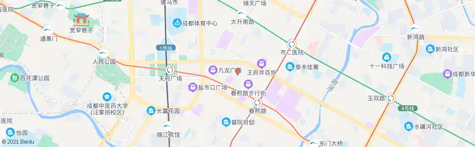 成都新中路口_公交站地图_成都公交_妙搜公交查询2024