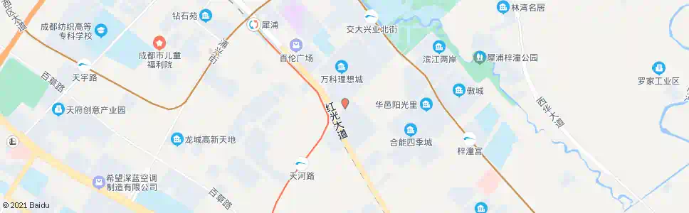 成都犀安路红光大道口_公交站地图_成都公交_妙搜公交查询2024