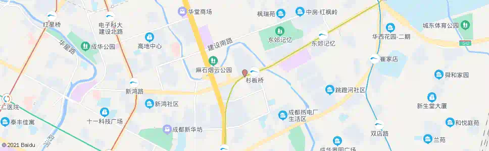 成都杉板桥路_公交站地图_成都公交_妙搜公交查询2024