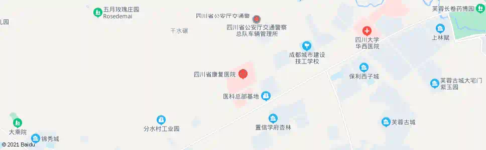 成都省八一康复中心_公交站地图_成都公交_妙搜公交查询2024