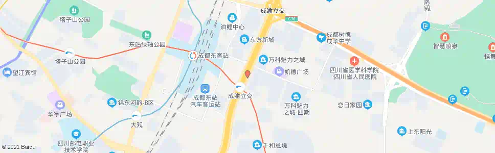 成都大件路万科路口_公交站地图_成都公交_妙搜公交查询2024