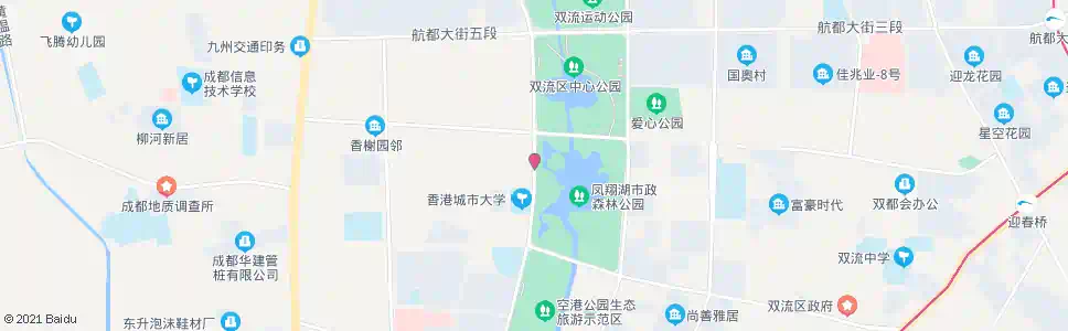 成都凤翔湖公园_公交站地图_成都公交_妙搜公交查询2024