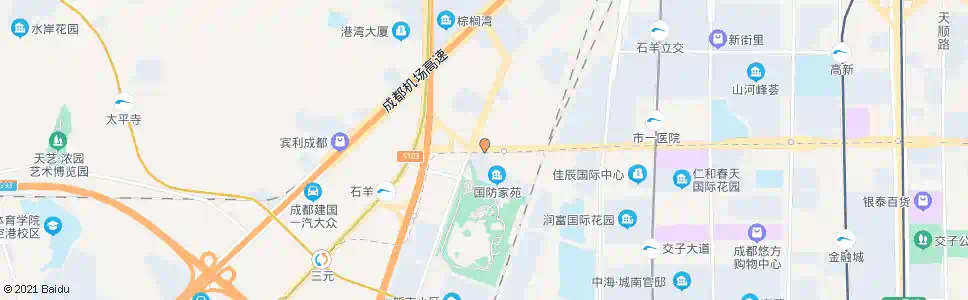 成都府城大道西段西_公交站地图_成都公交_妙搜公交查询2024