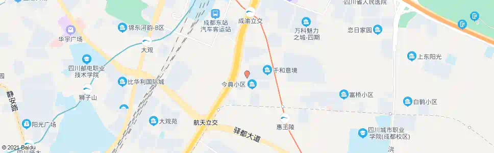 成都大观城市花园_公交站地图_成都公交_妙搜公交查询2024