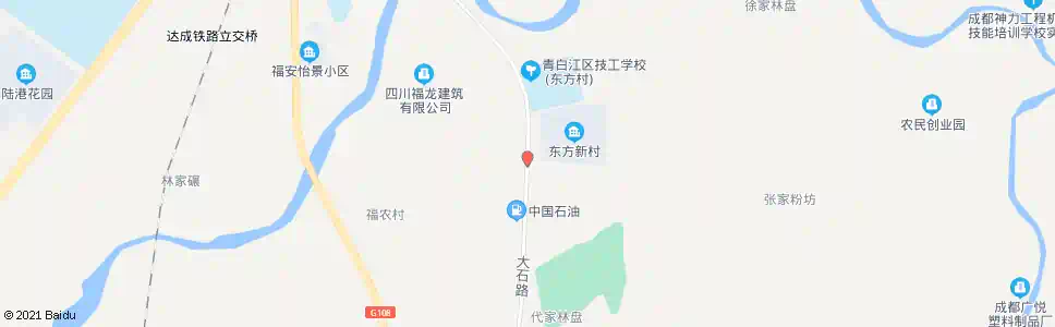 成都东方村_公交站地图_成都公交_妙搜公交查询2024