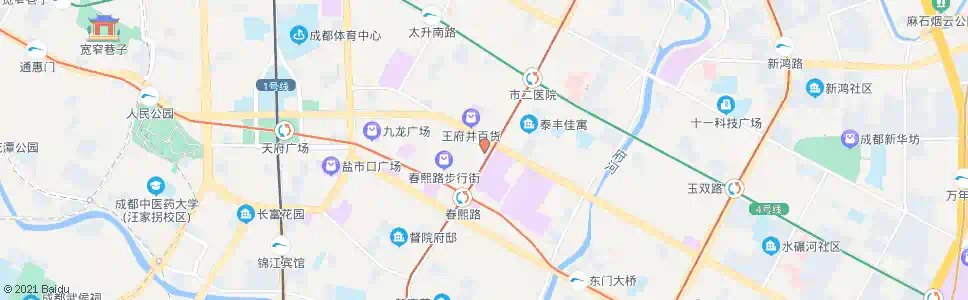 成都时代广场_公交站地图_成都公交_妙搜公交查询2024