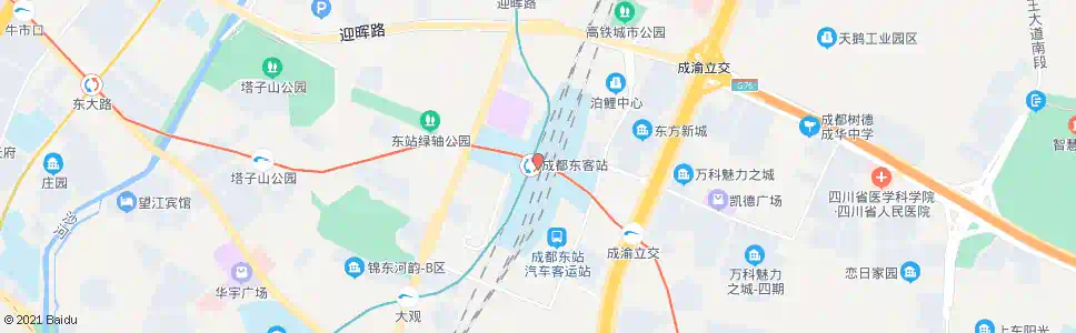 成都中和大道三段东_公交站地图_成都公交_妙搜公交查询2024