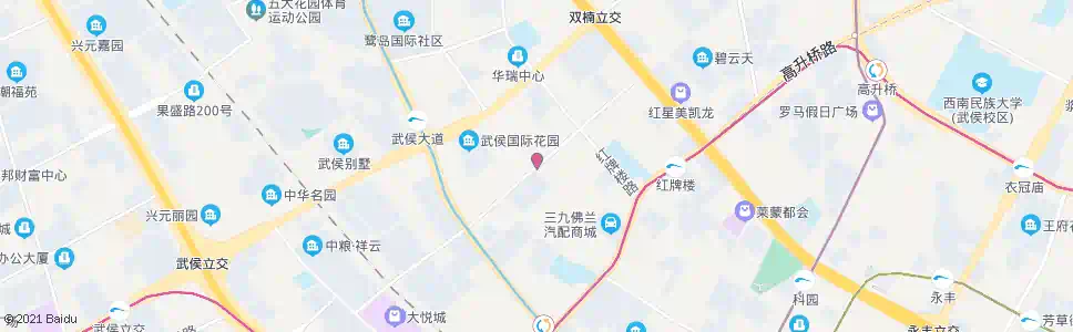 成都永顺路红牌楼二街口_公交站地图_成都公交_妙搜公交查询2024